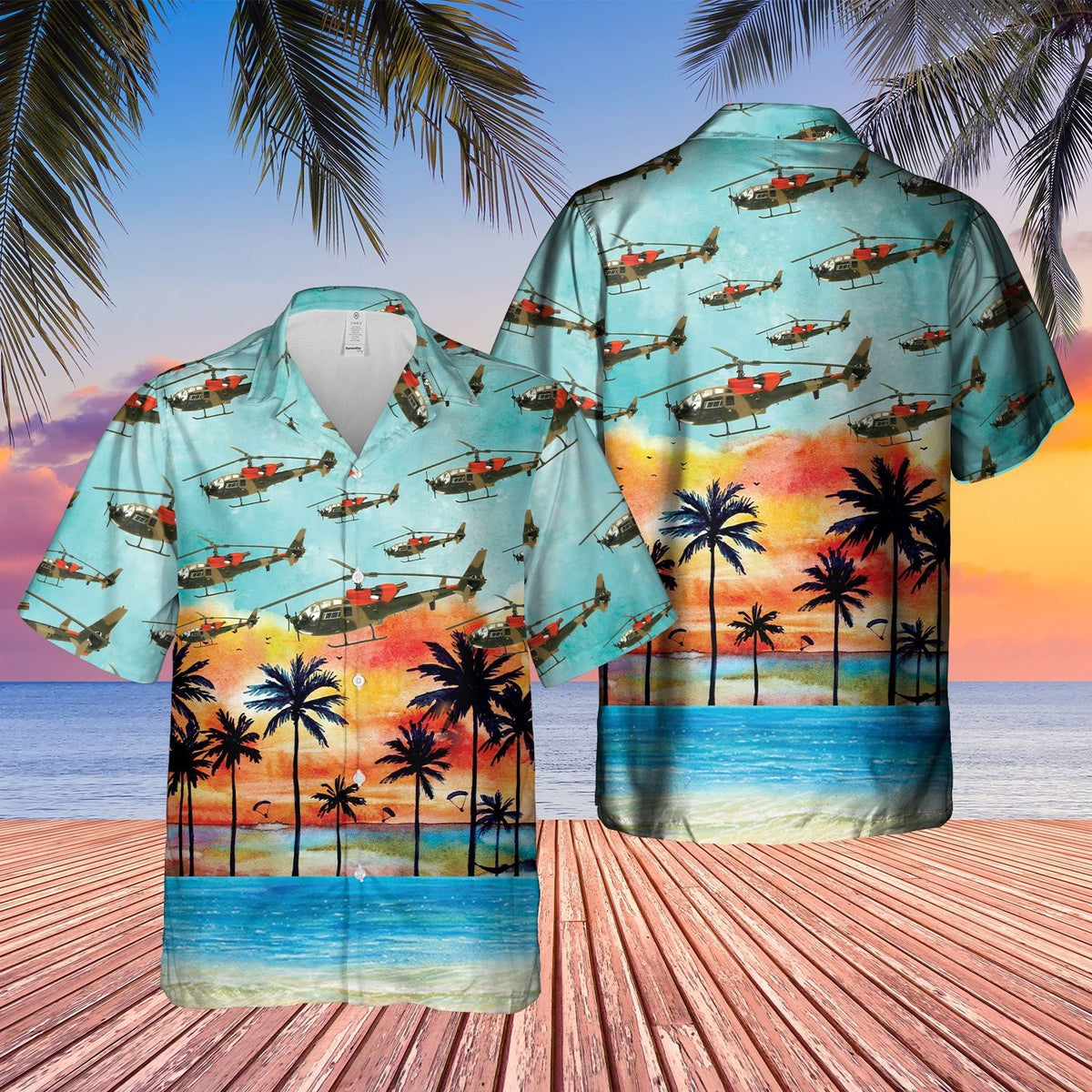 British Army Gazelle Hawaiian Shirt
