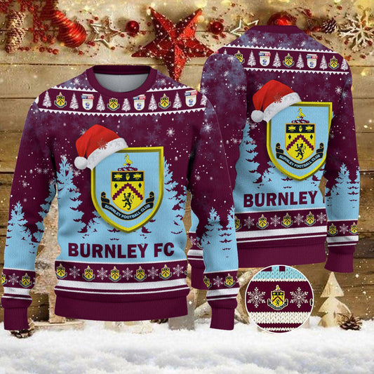 Burnley FC Ugly Christmas Sweater Jumper