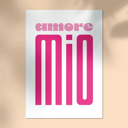 Amore Mio Poster Canvas Wall Art for Living Room