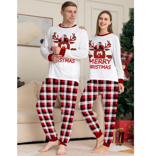 Deer Merry Christmas Couple Pajamas 90Y-148