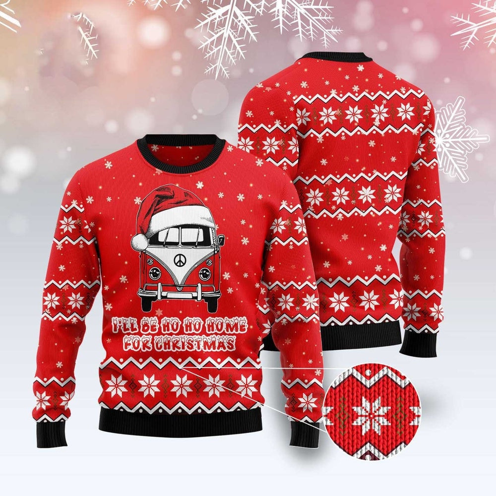 Caravan Be Ho Ho Home For Christmas Ugly Sweater