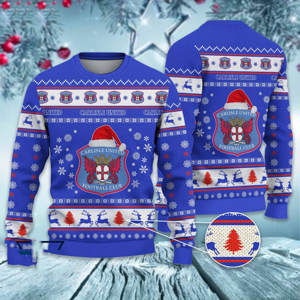 Carlisle United Christmas Ugly Sweater