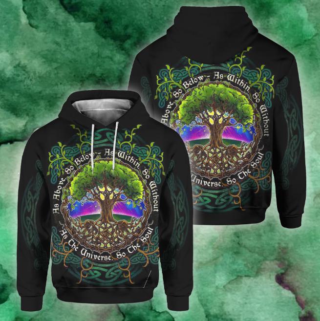 Celtic Tree Of Life Art Hoodie