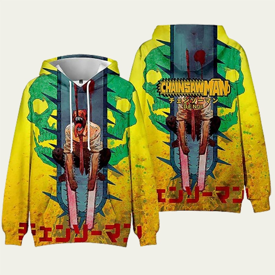 Chainsaw Man Anime Denji Pochita Hoodie