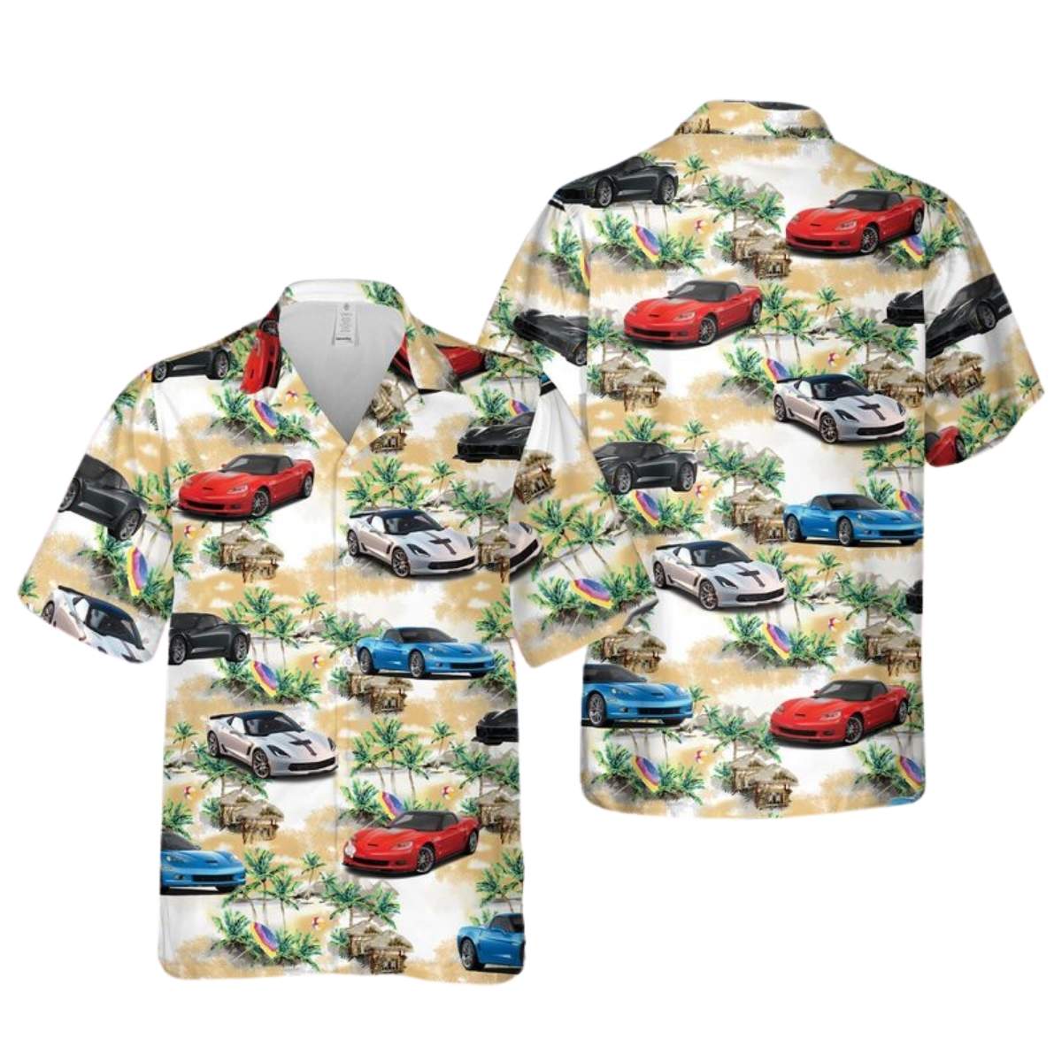 Chevrolet Corvette C6 Tropical Hawaiian Shirt