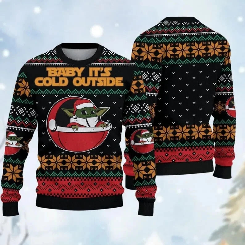 Christmas Baby Yoda Ugly Sweater