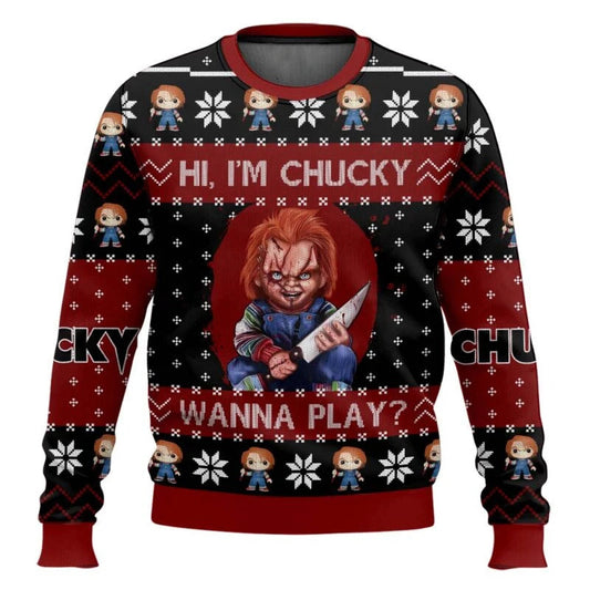 Chucky Wanna Play Ugly Christmas Sweater
