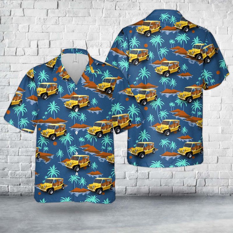Classic 1967 Austin Mini Moke Car Hawaiian Shirt