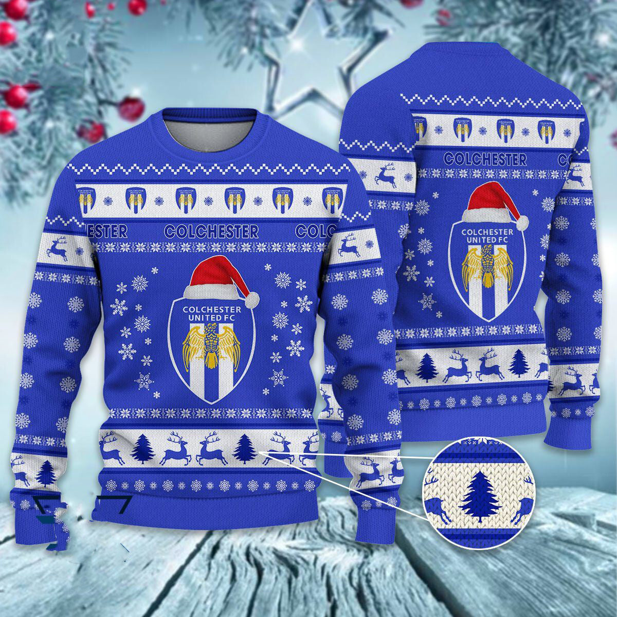 Colchester United Christmas Ugly Sweater
