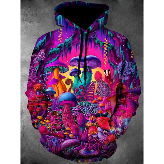 Colorful Mushroom Hoodie