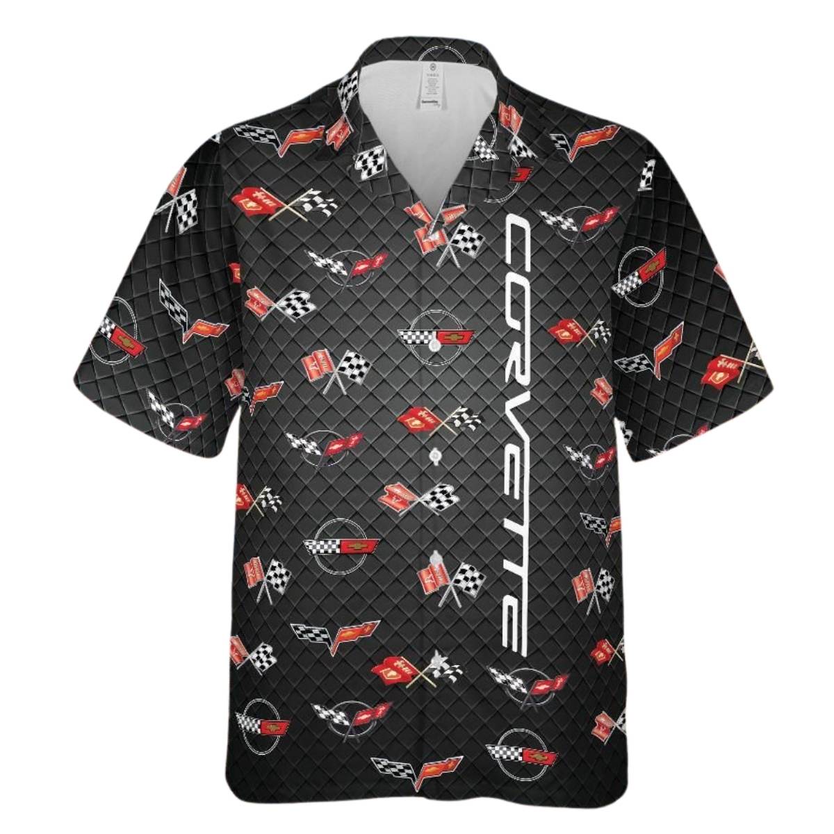 Corvette Generations Flag Hawaiian Shirt