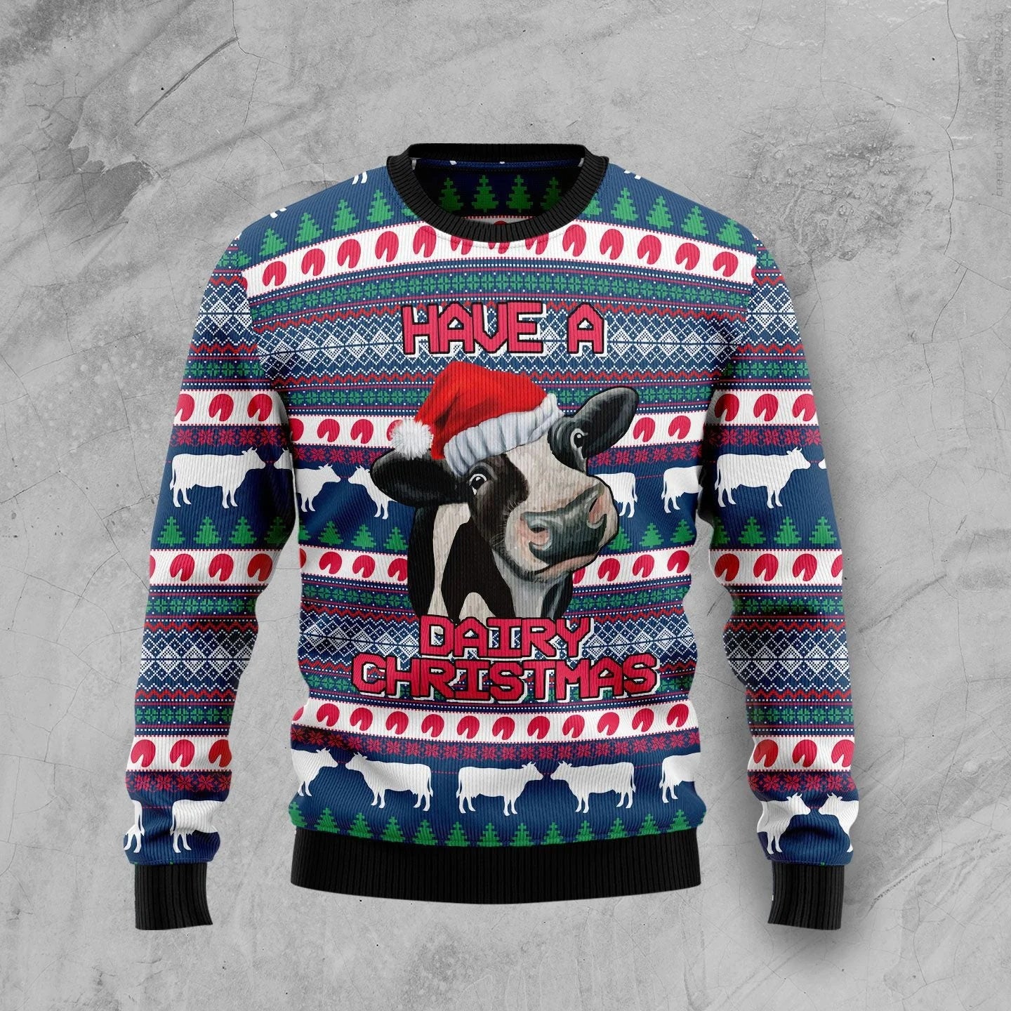 Cow Have A Dairy Christmas Ugly Sweater