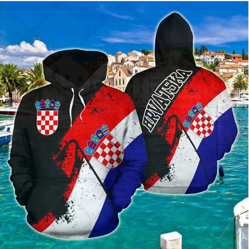Croatia Flag Hoodie