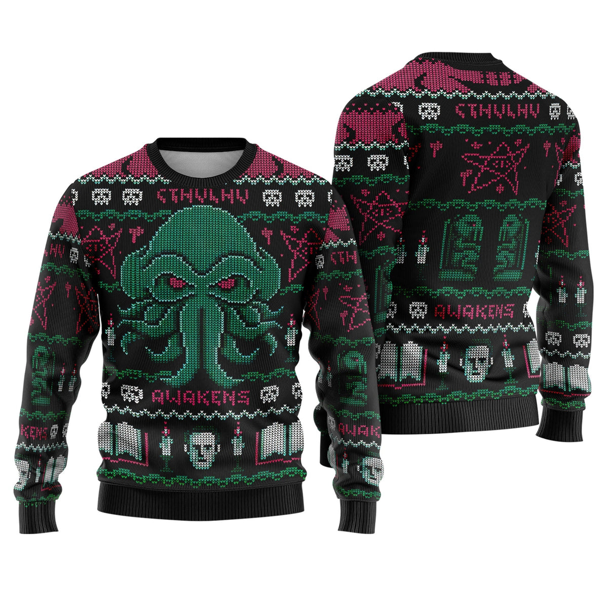 Cthulhu Awakens Ugly Christmas Sweater