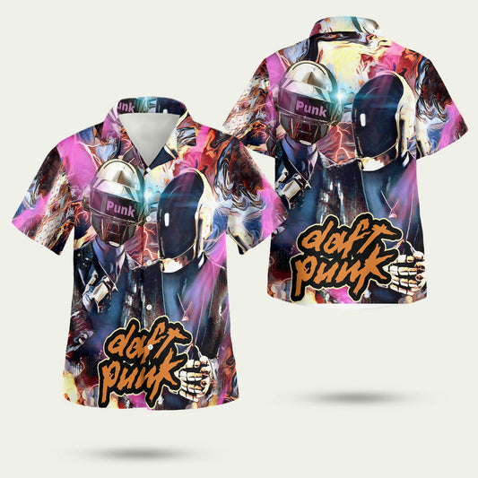 Daft Punk Helmet Hawaiian Shirt