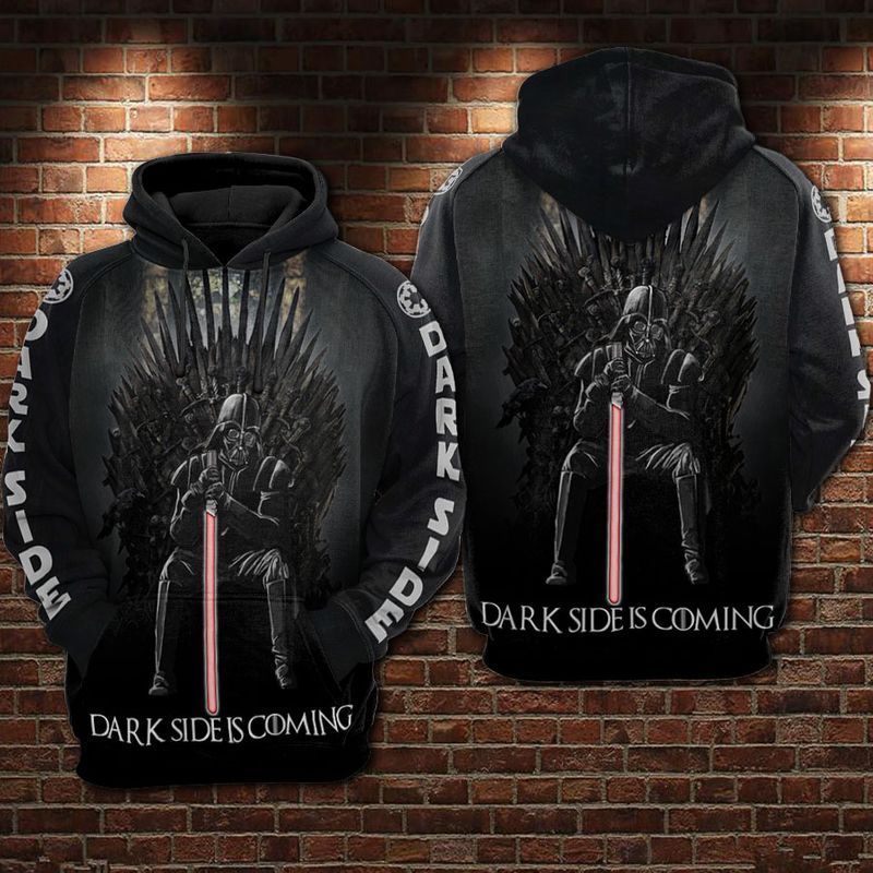 Darth Vader Star Wars Game Of Thrones Dark Side Is Coming Hoodie