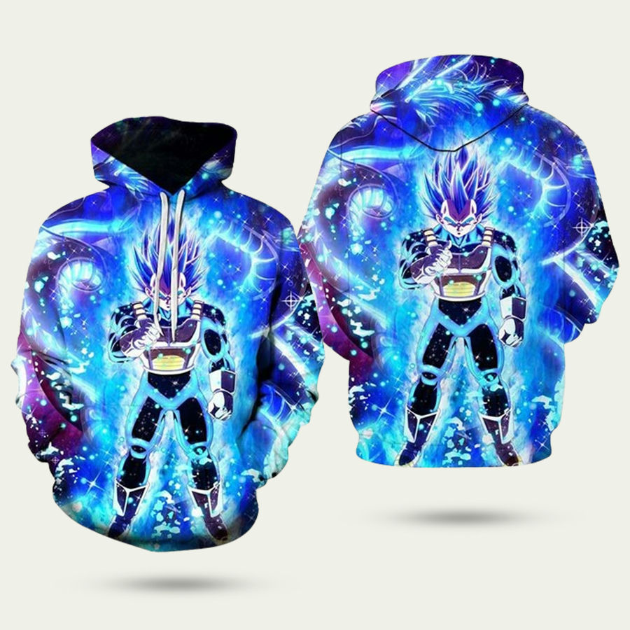 Dragon Ball Vegeta Super Saiyan Blue Hoodie