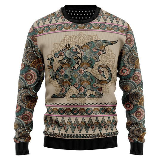 Dragon Mandala Ugly Christmas Sweater