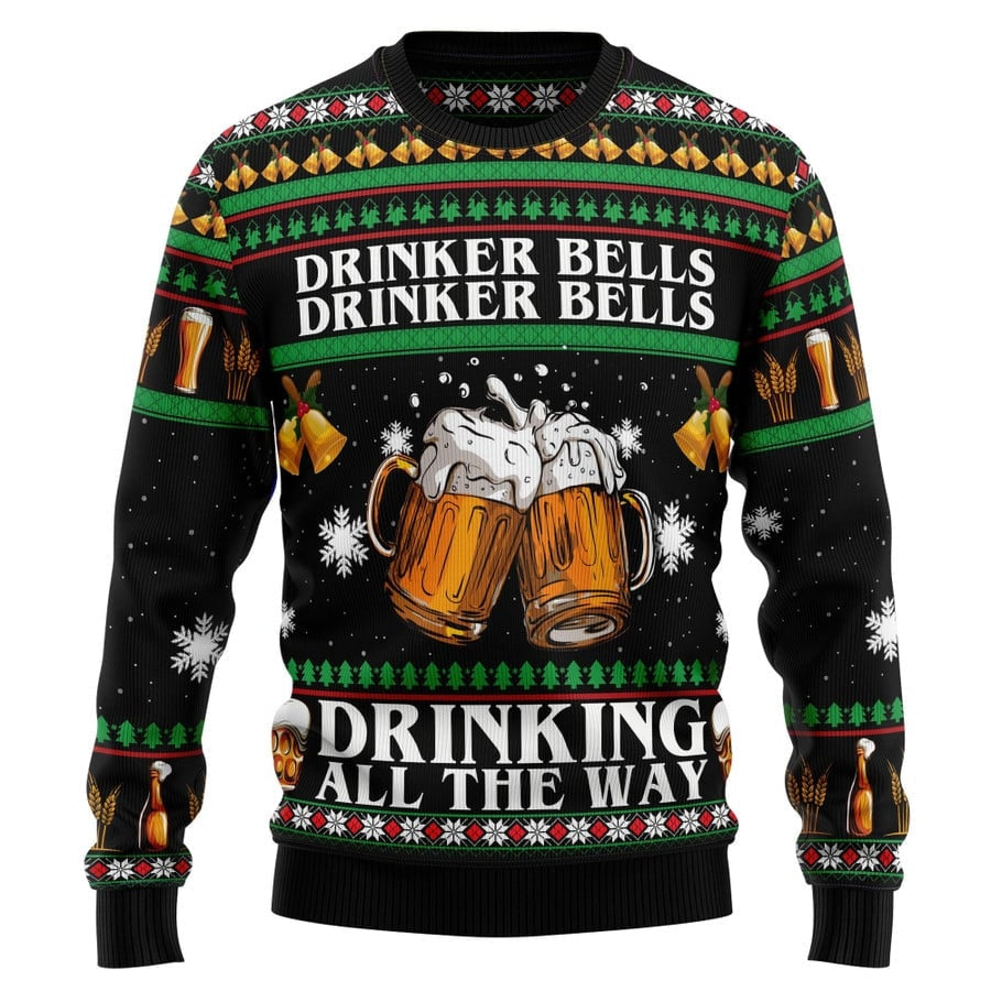 Drinker Bell Beer Ugly Christmas Sweater