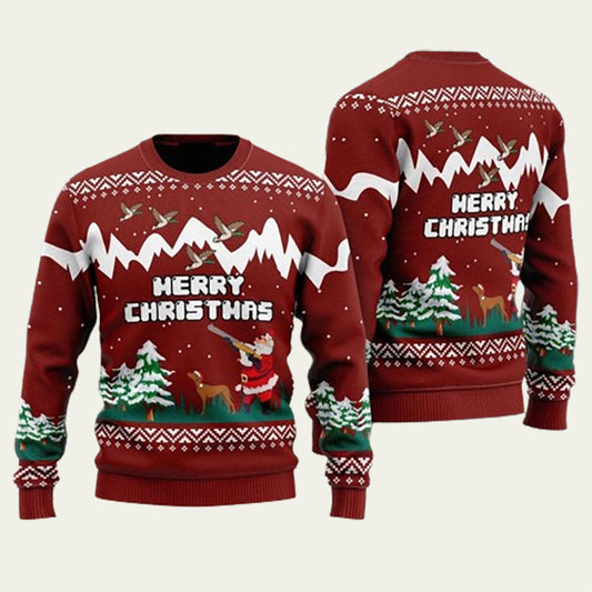 Duck Hunting Ugly Christmas Sweater