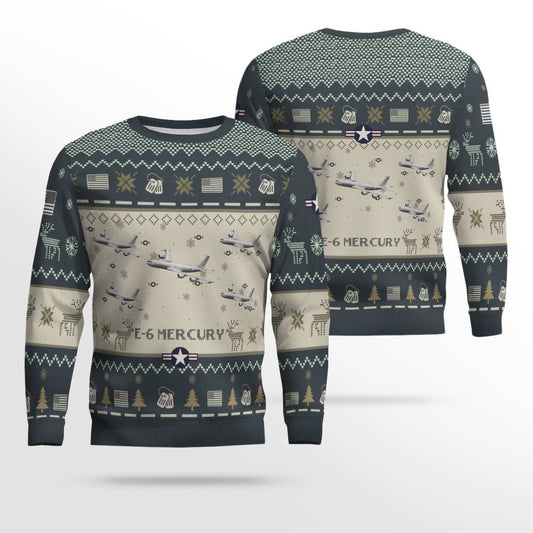 E-6 Mercury E6 Aircraft Ugly Sweater