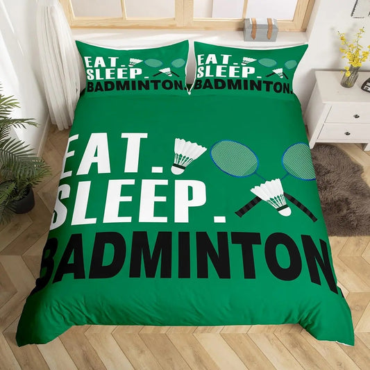Eat Sleep Badminton Bedding Set