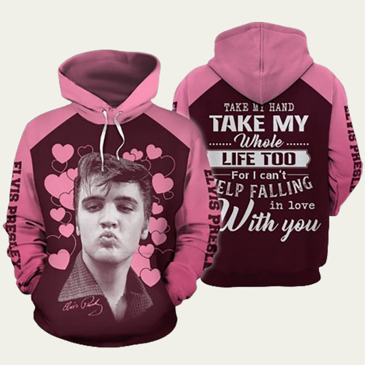 Elvis Presley Take My Hand Hoodie