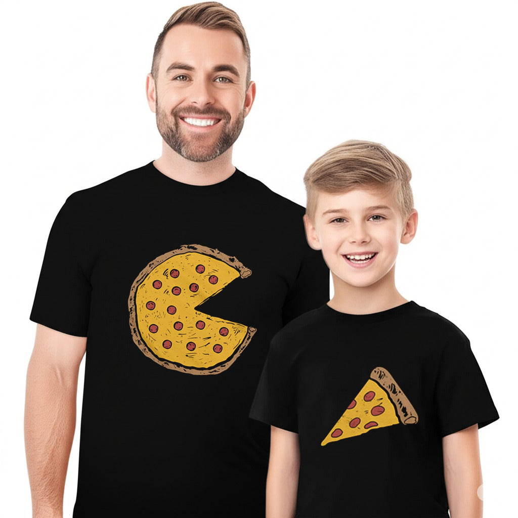 Funny Pizza Father Son Matching Shirts