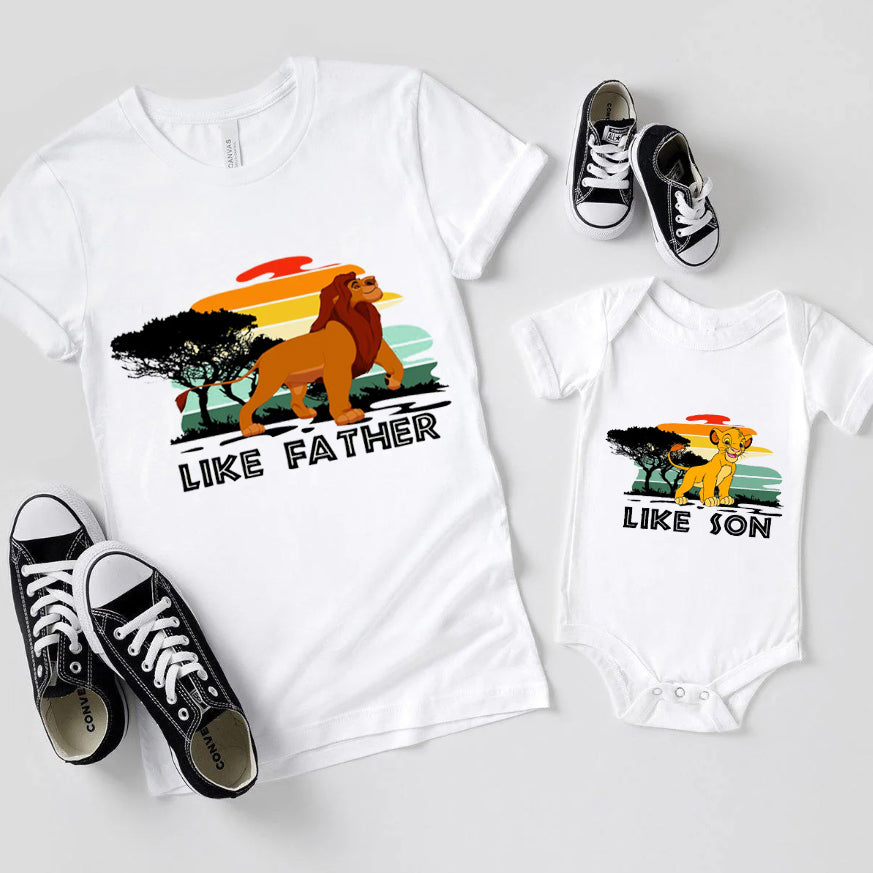Mufasa & Simba Shirts for Father And Son