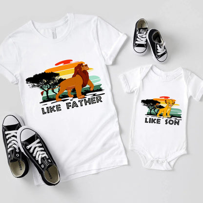 Mufasa & Simba Shirts for Father And Son