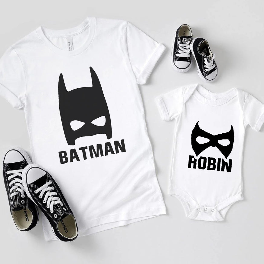 Batman & Robin Father Son Shirts