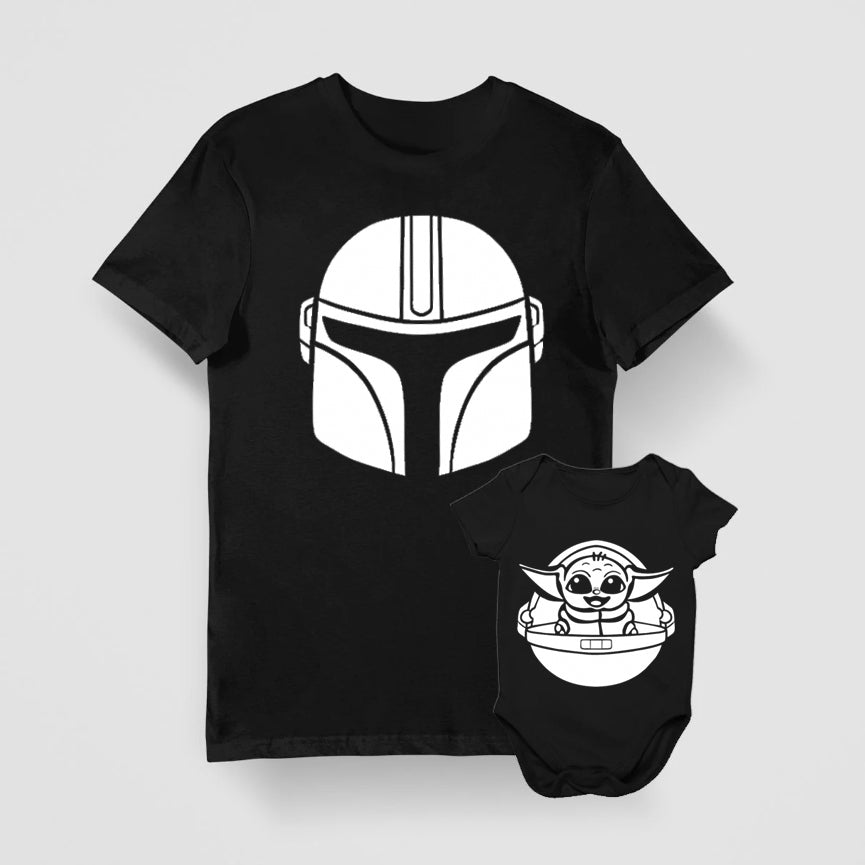 Star Wars Mandalorian & Baby Yoda Father Son Shirts