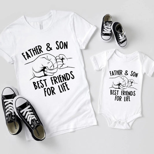 Best Friends For Life Father & Son Matching Shirts