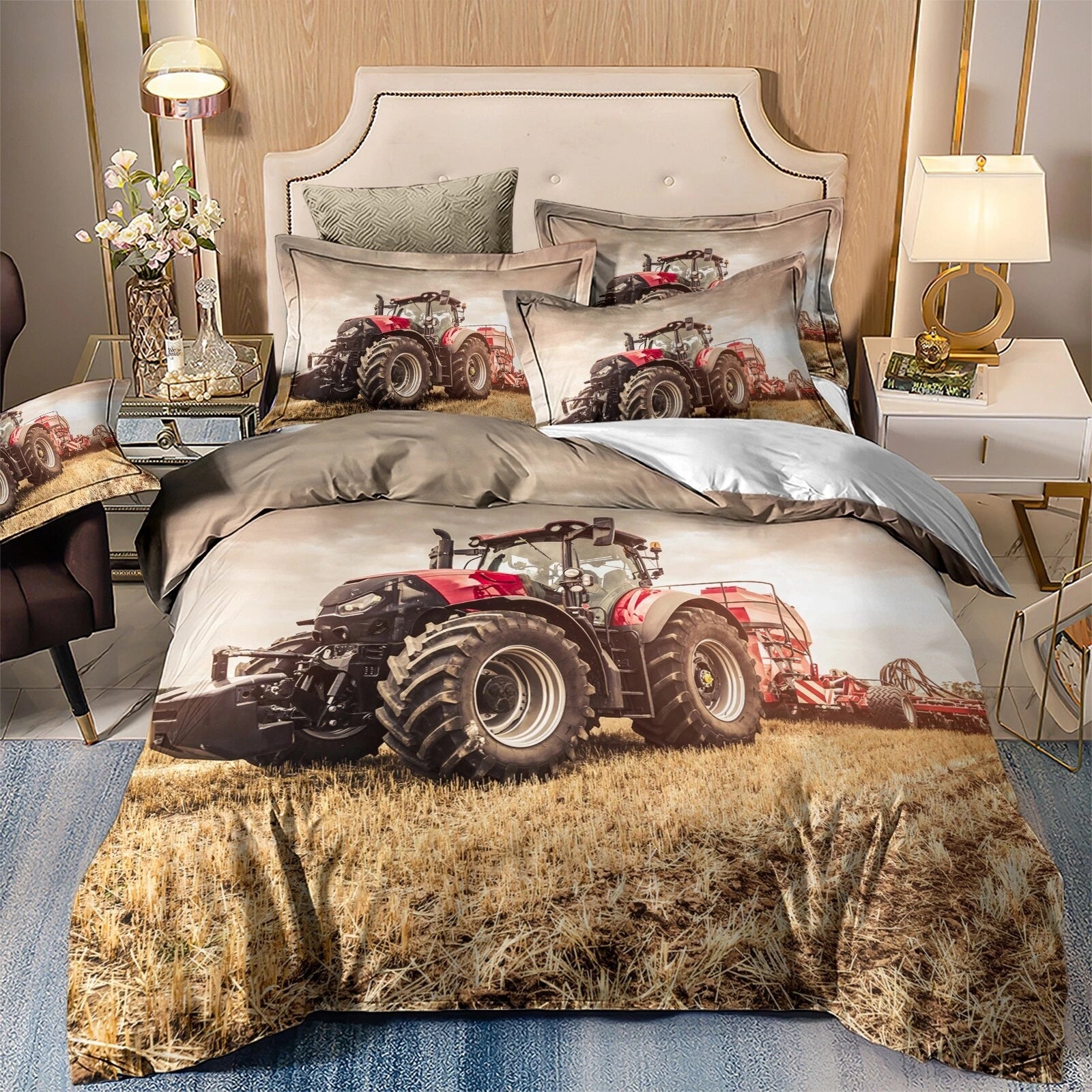 Farm Harvest Tractor Bedding Set