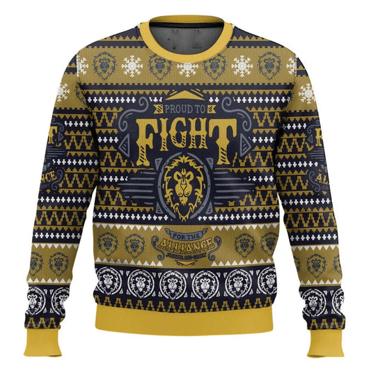 Fight World Of Warcraft Ugly Christmas Sweater