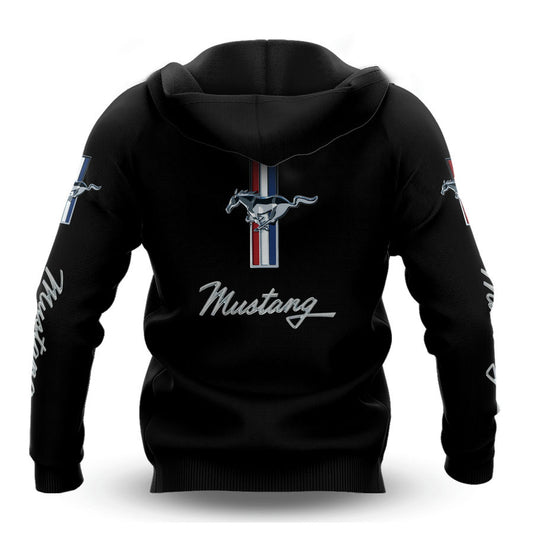 Ford Mustang Parka Black Hoodie