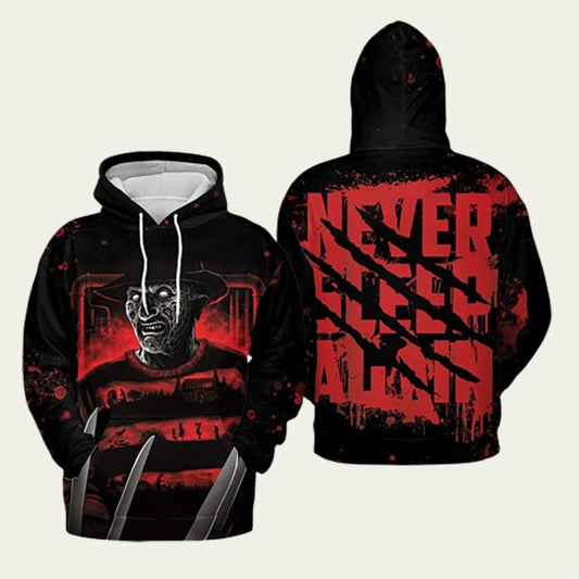 Freddy Krueger Never Sleep Again Horror Movie Hoodie