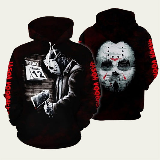 Friday The 13Th Jason Voorhees Mask Halloween Hoodie