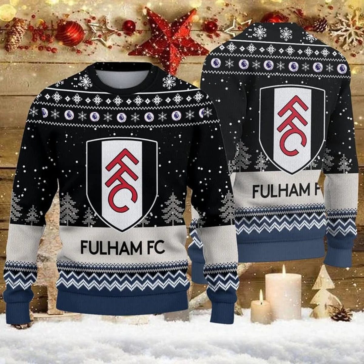 Fulham Footbal Ugly Christmas Sweater