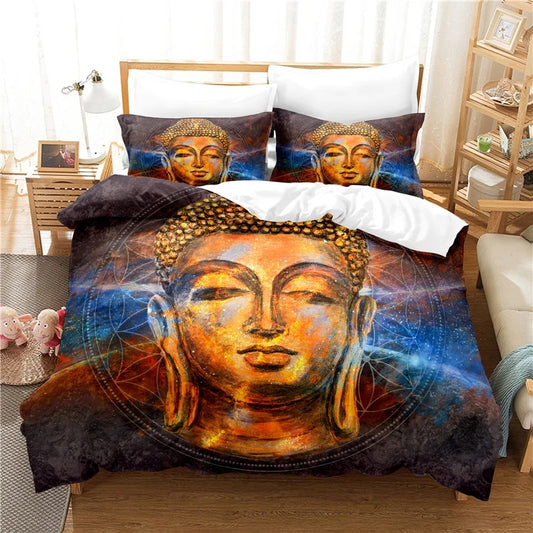 Geometric Buddha Bedding Set