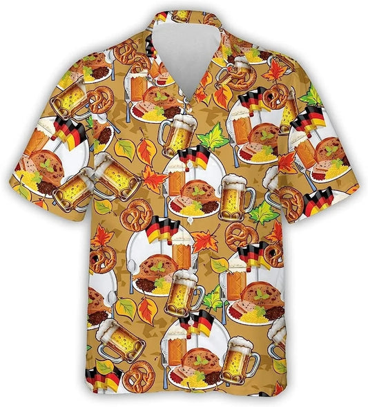German Food And Beer Hawaiian Shirt