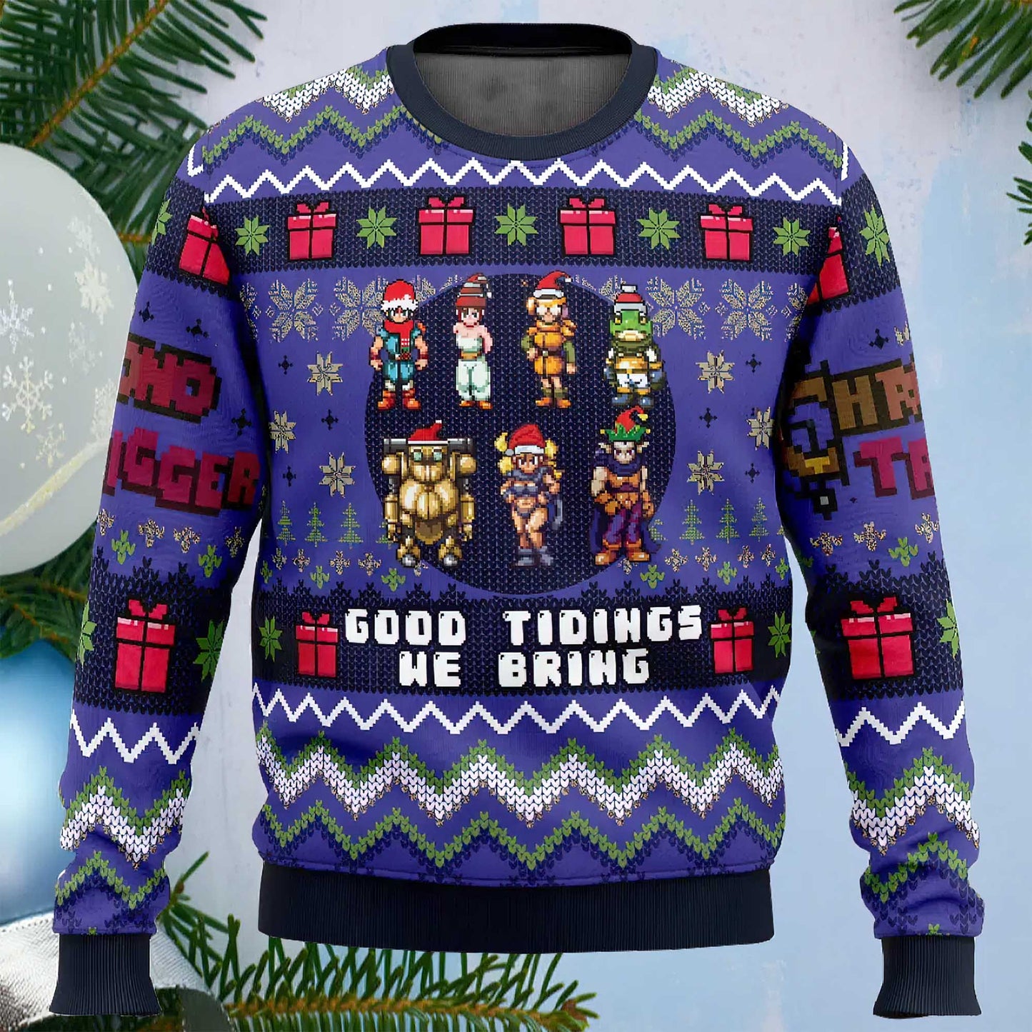 Good Tidings We Bring Chrono Trigger Ugly Christmas Sweater