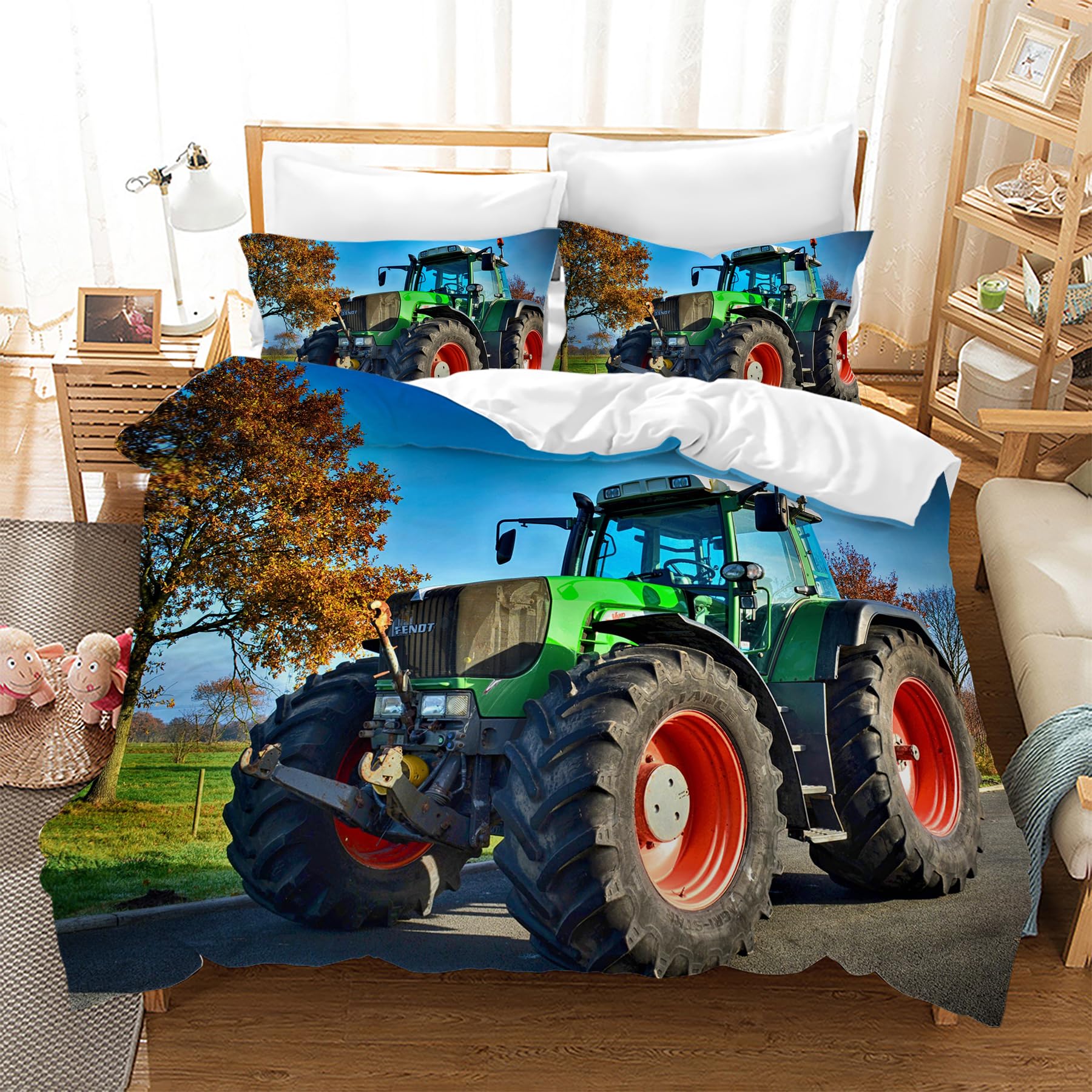 Green Fendt Tractor Bedding Set