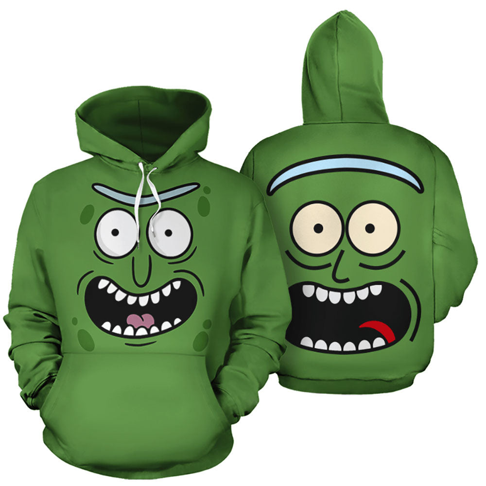 Green Pickle Rick Hoodie