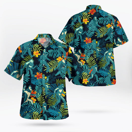 Tropical Sasquatch & Bigfoot Hawaiian Shirt