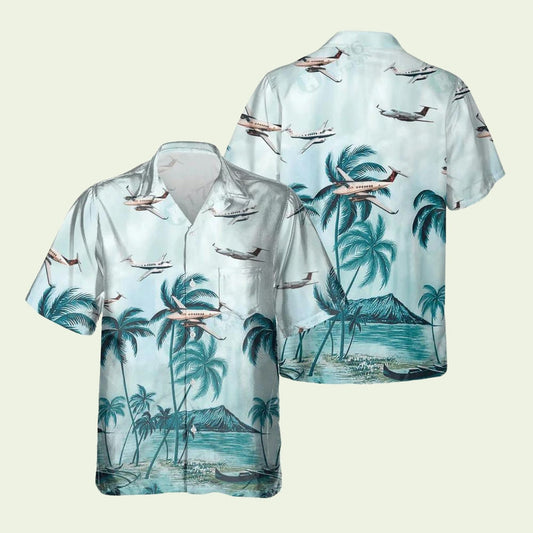 Beechcraft King Air Hawaiian Shirt