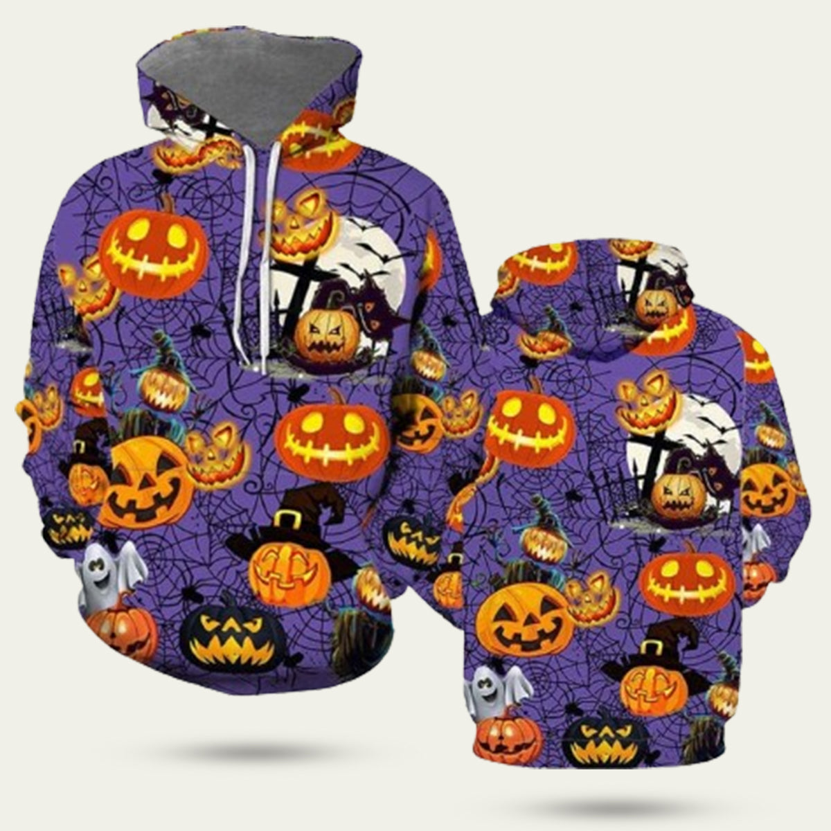 Halloween Pumpkin Spider Halloween Hoodie