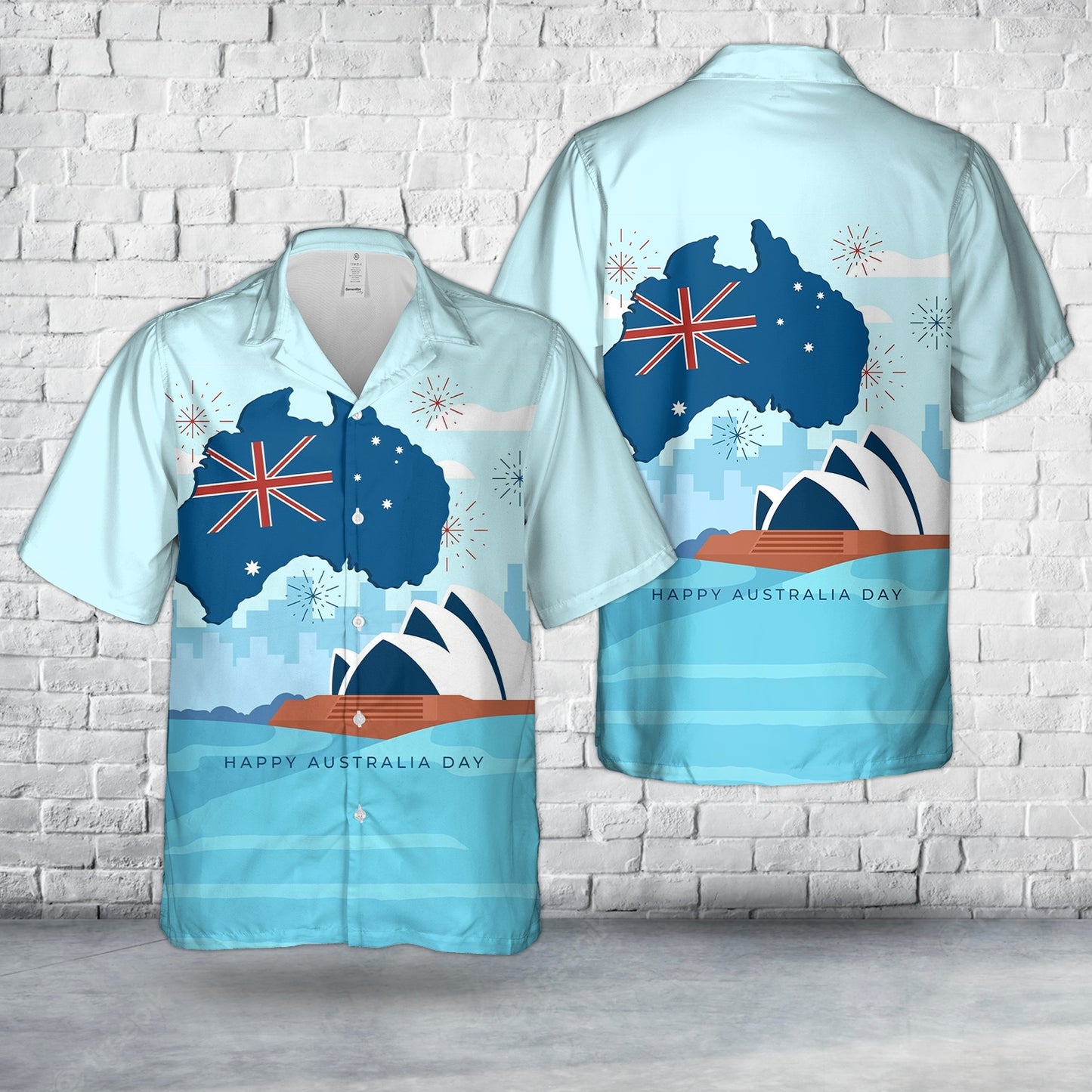 Happy Australia Day Australian Flag Hawaiian Shirt