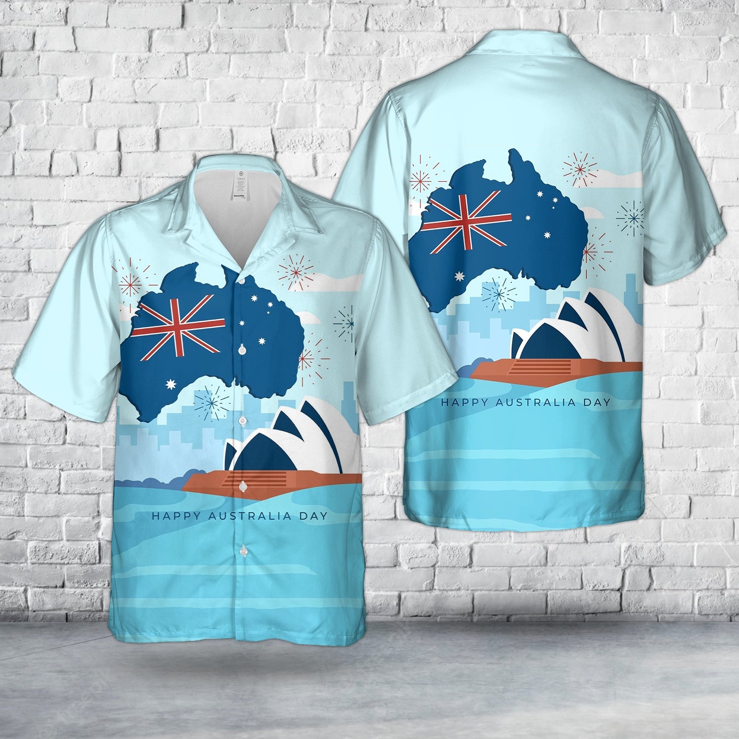 Happy Australia Day Australian Flag Hawaiian Shirt