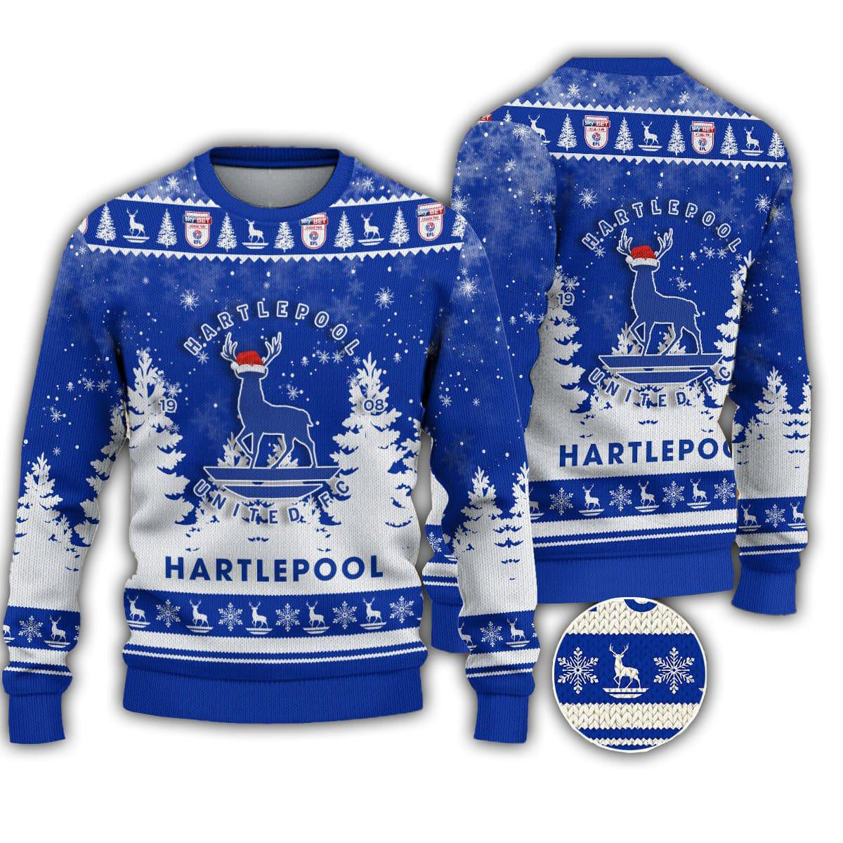 Hartlepool United Ugly Christmas Sweater
